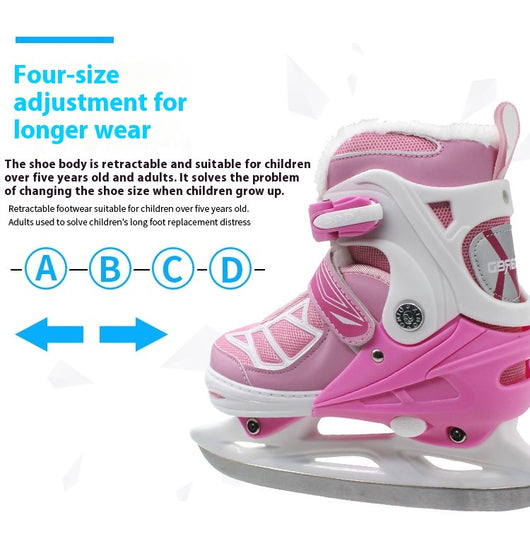 Patines de Hielo Infantiles Acolchados con Ajuste Regulable - Image 8