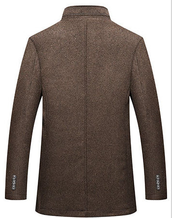 Abrigo de Lana para Hombre con Cuello de Pie - Calidez y Estilo - Image 5