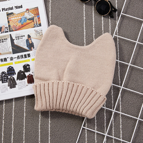 Gorro de Lana Coreano con Orejas de Gato - Image 24