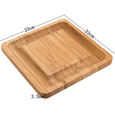 Tabla de Quesos de Bambú Premium con Juego de Cuchillos - Image 10