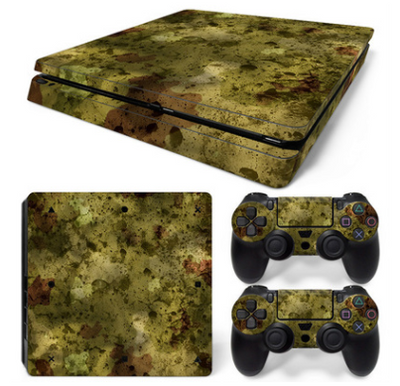 Hot pink and black leopard print skin set for PS4 Slim console and two controllers. - Image 4