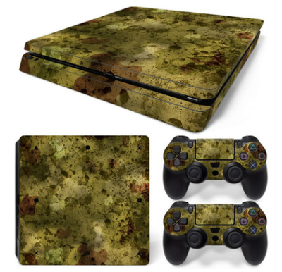 Hot pink and black leopard print skin set for PS4 Slim console and two controllers. - Image 4