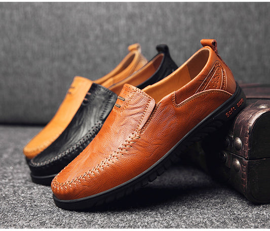 Zapatos de Cuero Casual Estilo Coreano para Hombre