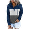 Sudadera Deportiva Mujer con Capucha y Bloques de Color