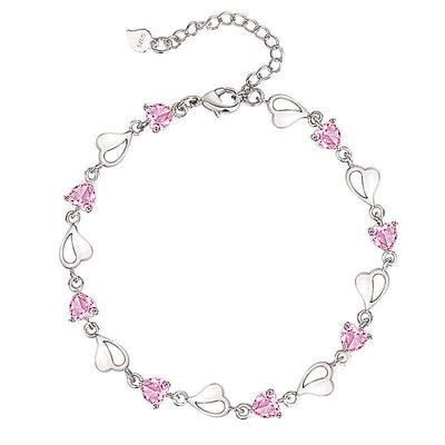 Pulsera del Amor en Cristal Zircón y Amatista - Image 7