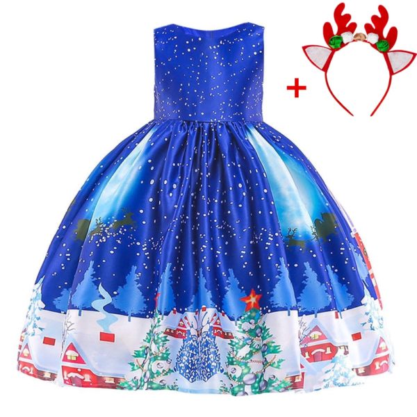 Falda Navideña Infantil Estampado Papá Noel Largo Medio - Image 8