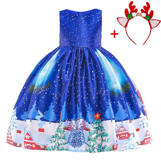 Falda Navideña Infantil Estampado Papá Noel Largo Medio - Image 8