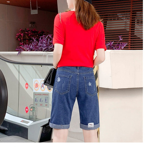 Pantalones Cortos de Mezclilla Cinco Bolsillos - Colección Primavera Verano
