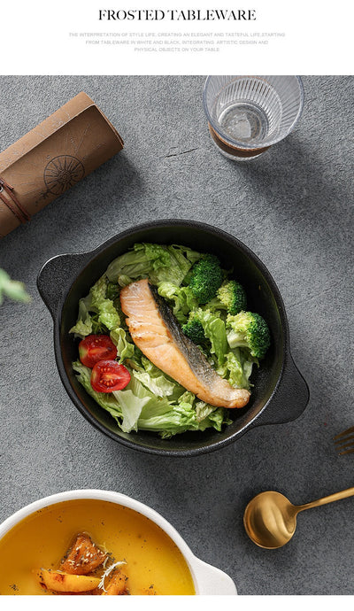 Tazón Minimalista para Fideos Instantáneos con Diseño Binaural Japonés - Image 9