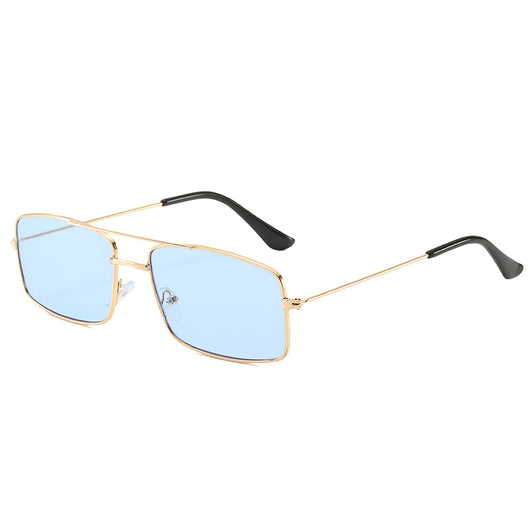 Gafas Retro de Doble Puente Cuadradas - Image 9