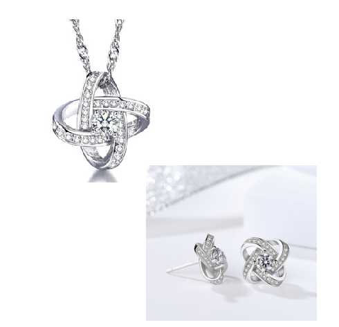 Collar de Plata 925 Corazón Infinito con Zirconias para Mujer - Image 17