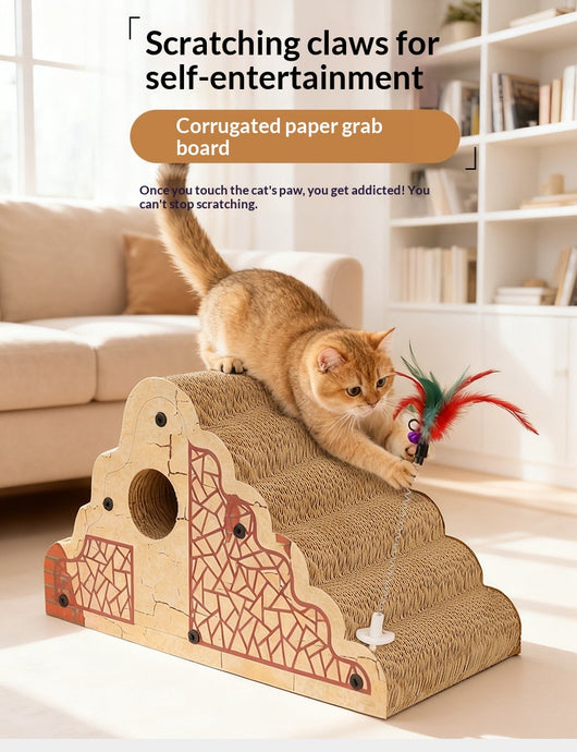 Rascador Ondulado Multifuncional para Gatos - Image 15