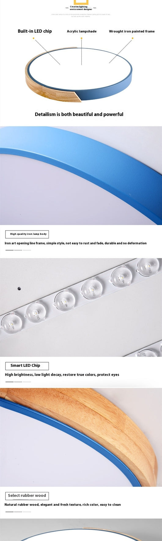 Lámpara de Techo Minimalista con Luz Creativa LED - Image 19
