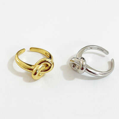 Anillo Geométrico de Plata 925 con Nudo Elegante - Image 10