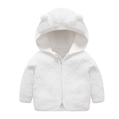 Chaqueta Acolchada de Polar Coral con Capucha para Niños - Image 18