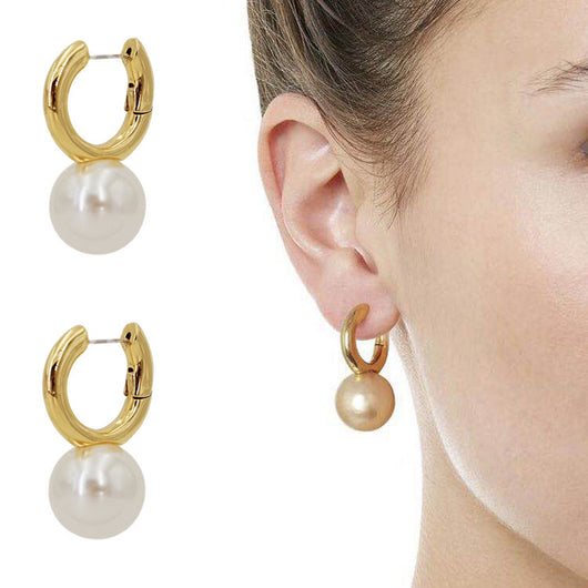 Aretes de Perla con Baño de Oro 18K - Diseño Elegante - Image 10
