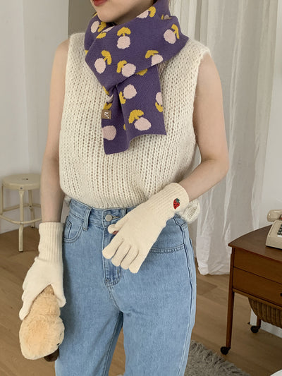 Bufanda de Lana Jacquard Tulipán para Mujer - Image 15