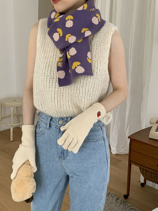 Bufanda de Lana Jacquard Tulipán para Mujer - Image 15