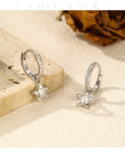 Aretes de Plata S925 con Diamantes Brillantes Estilo Urbano Versátil - Image 8