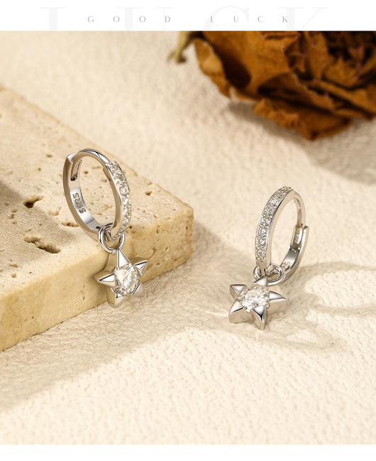 Aretes de Plata S925 con Diamantes Brillantes Estilo Urbano Versátil - Image 8