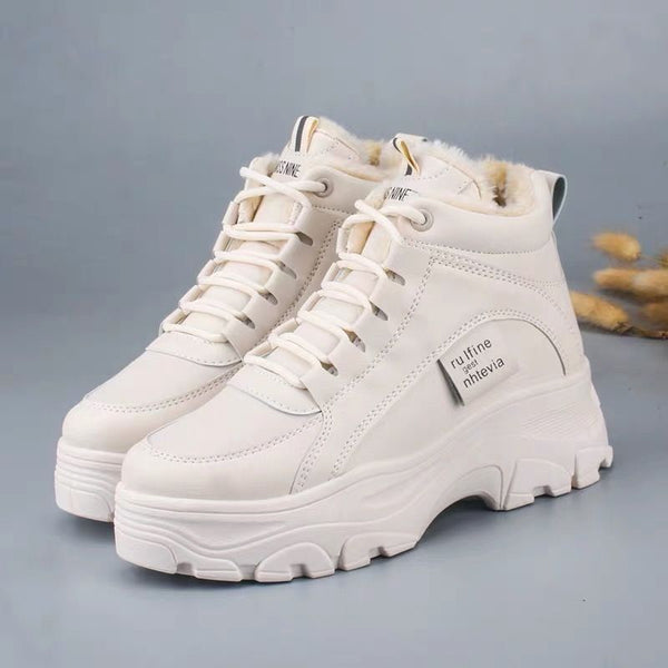 Zapatillas Deportivas Plus Mujer con Algodón Grueso y Terciopelo