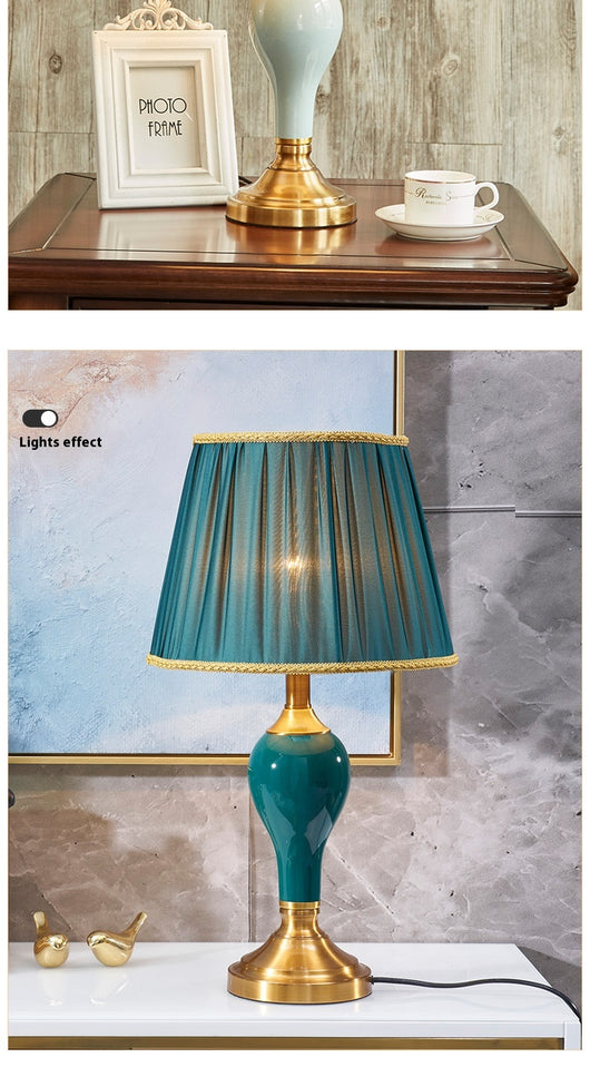 Lámpara de Mesa Cerámica para Dormitorio - Diseño Creativo Moderno - Image 7