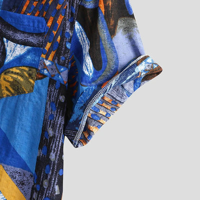 Cardigan Floral para Hombre de Manga Corta - Image 15