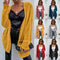 Cardigan Tejido Talla Grande Abrigo Midi Elegante
