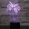 Lámpara 3D de Palmera Tropical - Luz Nocturna Ilusión Óptica