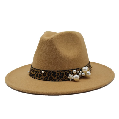 Sombrero Fedora de Lana para Mujer con Ala Ancha - Image 3