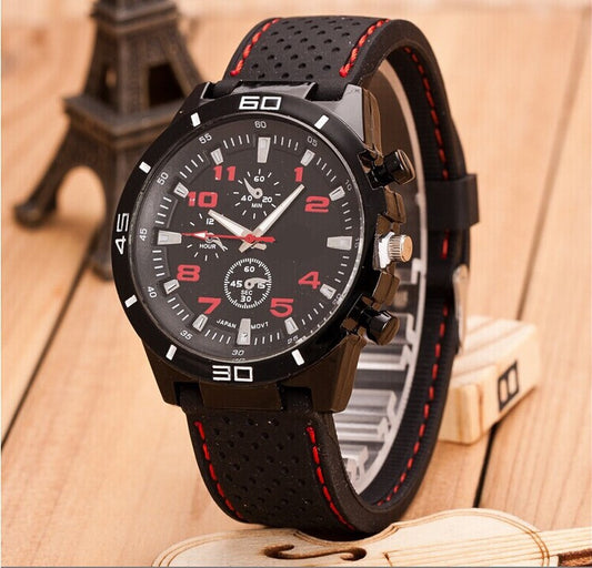 Reloj Deportivo para Hombre con Correa de Diseño Automovilístico