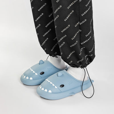 Pantuflas de Pareja Tiburón Cartoon - Suela Suave EVA y Algodón - Image 7