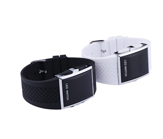 Reloj Digital LED Unisex Deportivo - Blanco y Negro con Fecha - Image 3