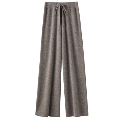 Pantalón Ancho de Lana Pura Cintura Media con Efecto Adelgazante - Image 11