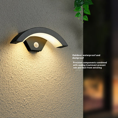 Lámpara de Pared Exterior con Sensor de Movimiento y Protección Lluvia