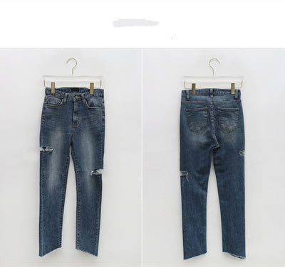 Pantalones Vaqueros Rotos Cintura Baja Ajuste Skinny - Image 8