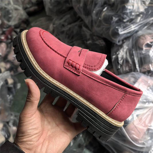 Zapatos Casuales de Cuero para Mujer Talla Grande