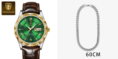 Reloj de Pulsera de Cuarzo Luxury para Hombre con Correa de Cuero - Image 40