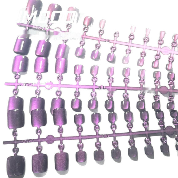Esmalte de Uñas Degradado Púrpura Efecto Ojo de Gato JM07
