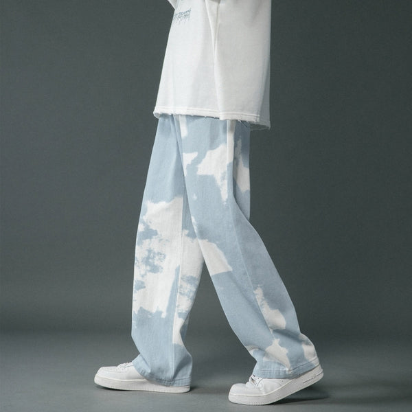 Pantalones Vaqueros Tie Dye Rectos para Niños