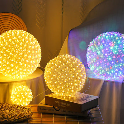 Lámpara Festón Ornamental LED de Gran Esfera para Exterior