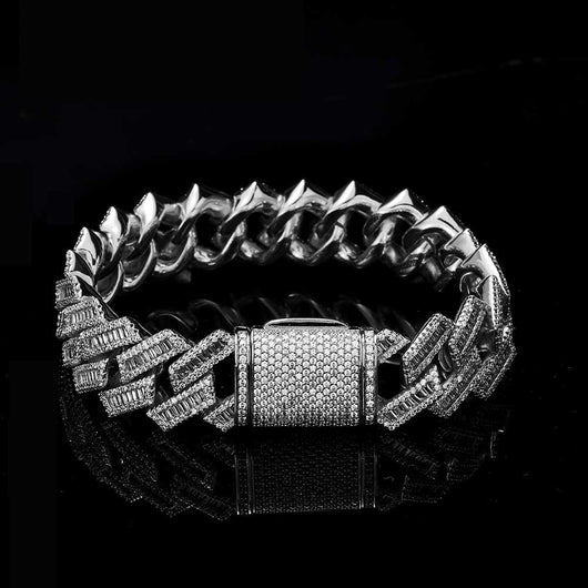 Cadena Cubana Hip Hop de Diamantes Doble Fila 18mm - Image 13