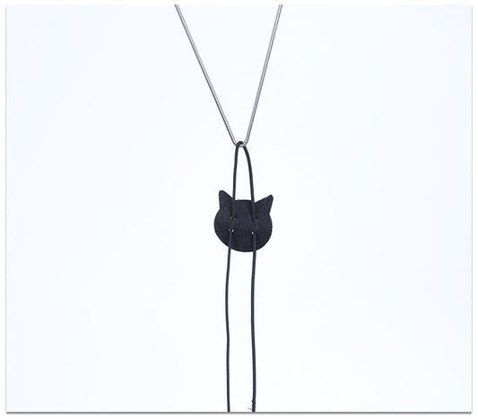 Orange cat playing with a gray plush mouse hanging from an elastic door toy with an adjustable buckle. - Image 2