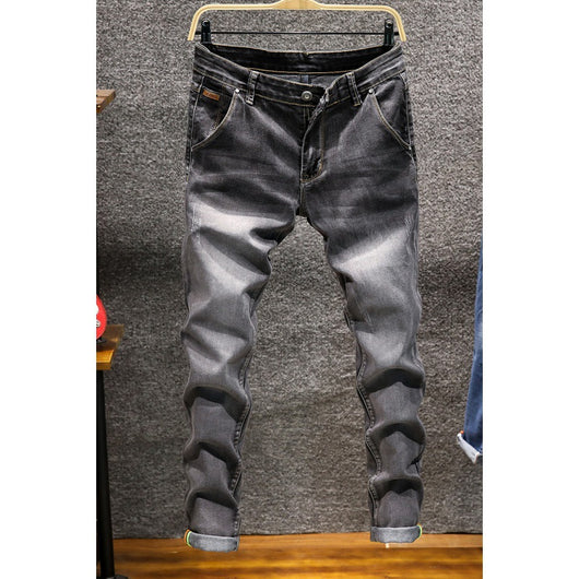 Jeans Slim Fit Elásticos de Corte Recto para Hombre - Image 21