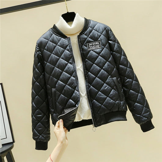 Chaqueta de Algodón Slim con Cuello Parado y Costuras Estilo Coreano - Image 5