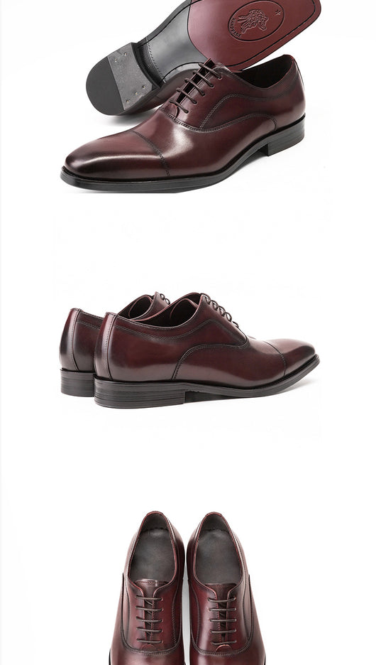 Zapatos Oxford de Cuero para Hombre - Elegancia Empresarial - Image 13