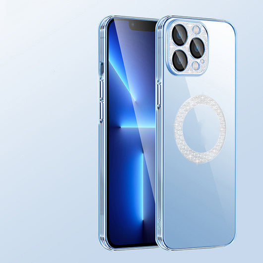 Funda Telefónica con Diamantes Electrochapados y Protector de Lente - Image 36