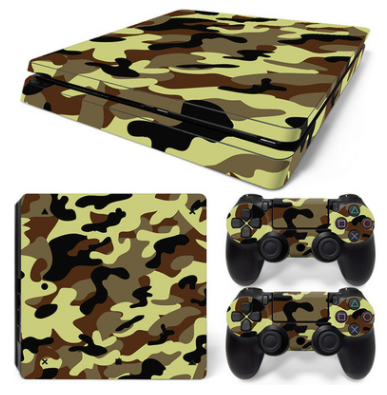 Hot pink and black leopard print skin set for PS4 Slim console and two controllers. - Image 23