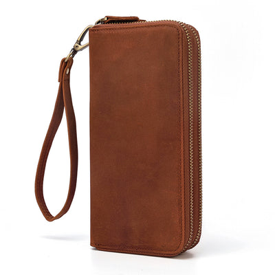 Cartera Doble de Cuero Vintage para Hombre - Image 17