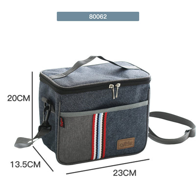 Bolsa Térmica Portátil Redonda para Almuerzo de Oficina - Image 25